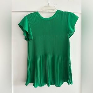 Pleaded dressy top . Never worn and it’s in very good condition .